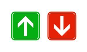 Review your marketing activity (up and down arrows)